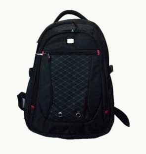 Black Nylon With Mesh Laptop Backpacks