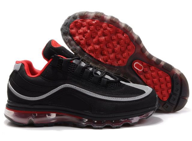 Men's Black Genuine Leather Mesh Breathable Skidproof Basketball Shoes