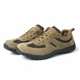 Men's Mesh Genuine Leather Flats Lace-Up Climbing Shoes