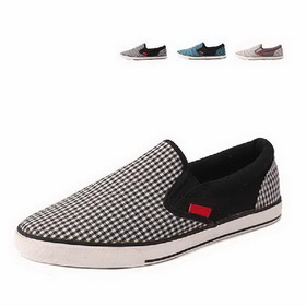 Men's Canvas Lattice Breathable Walking Shoes