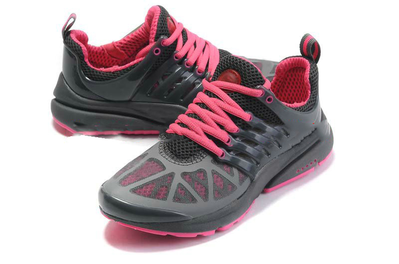 Women's Grey and Pink Lace-up Net Surface Breathable Basketball Shoes