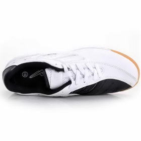 Women's White Genuine Leather Breathable Wear-resisting Lace-Up Training Shoes