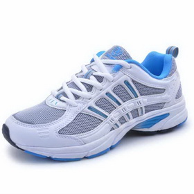 Women's White Lace-up Genuine Leather Ankle Straps Running Shoes