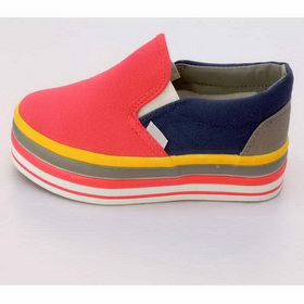 Women's Fashion Rainbow Canvas Walking Shoes