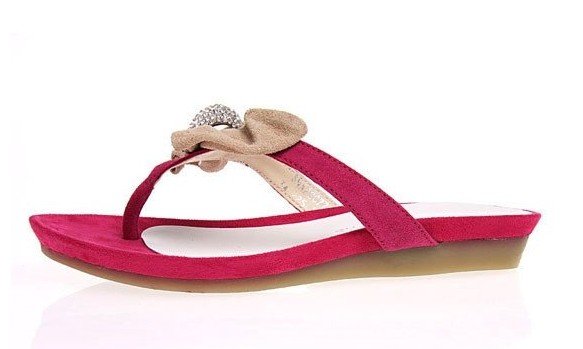 Summer Fashion Brand Women's PU Diamond Flowers Disposable Slippers