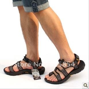 Male Durable Rubber Soles Takou Absorber Pads Gray Colour Ribbon Wear-resisting Waterproof Prevent Slippery Outdoor Sandals