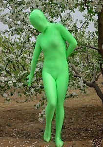 Green Lycra Zentai Spandex Unisex Catsuit