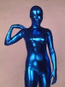 Unisex Durable Breathable Metallic Lycra Spandex Zentai