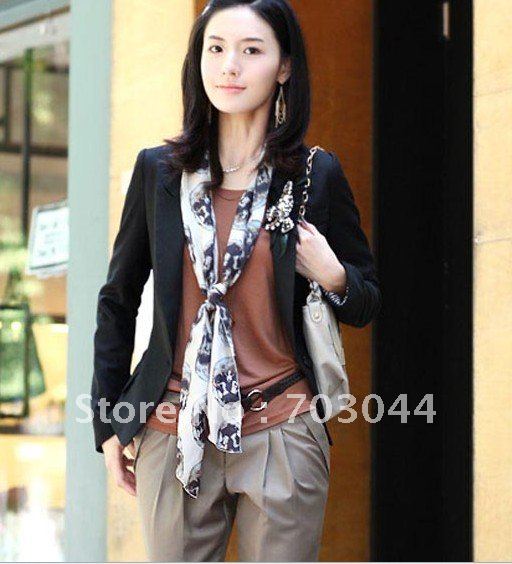 Fashion Leasure Nice Suit Women's Little Suit, Ladies' One Button Coat Autumn Outerwear Outer