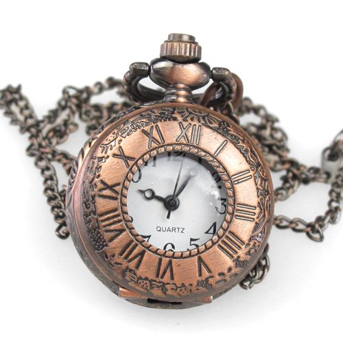 10X Antique Style 18 Century Steel Case Pocket Watch Retro 1277