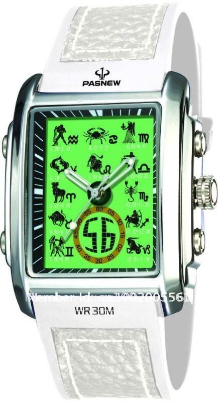 Waterproof Rubber Band With Green Screen Pocket Watches