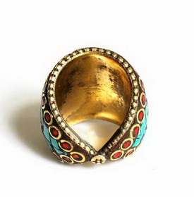 Gorgeous Fashionable Style 925 Silver Turquoise Ring