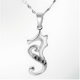 Elegant & Luxurious Sea Horse Sterling Silver Pendants