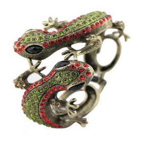 European Style Retro Diamond Lizard Female Exaggerated Bracelet