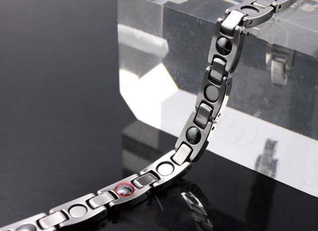 Unisex Tungsten Carbide Magnet Health Care Polished Shiny Bracelet