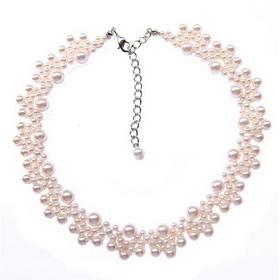 Multi-layer Pearl Diamond Necklace