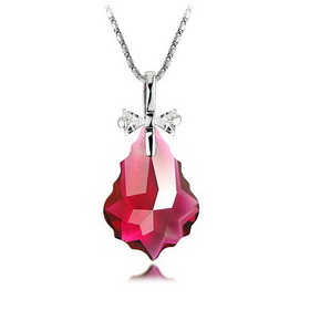 Women Austria Crystals 925 Sterling Silver Non-corrosive Pendant