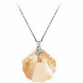 Dazzling Austria Crystal Diamond Pendant 925 Silver Necklace
