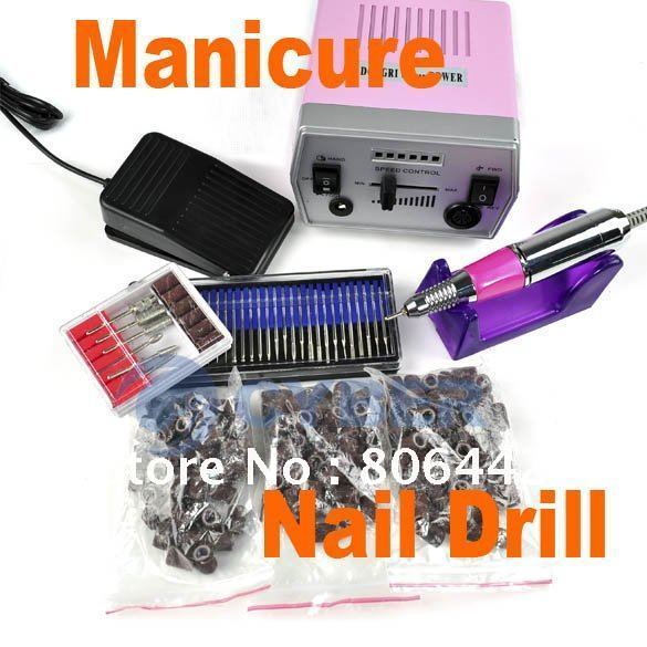 Pro Electric Art Nail Drill File and Vibration Manicure Set