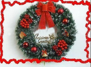 Colorful Beautiful Decorative Christmas Flower Wreath