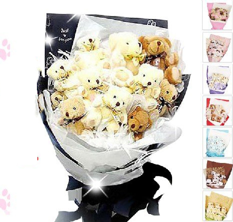 Bear Bouquets For Valentine Birthday Party Gift