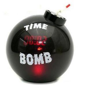 Creative Bomb Dark Red LED Digital Alarm Clock