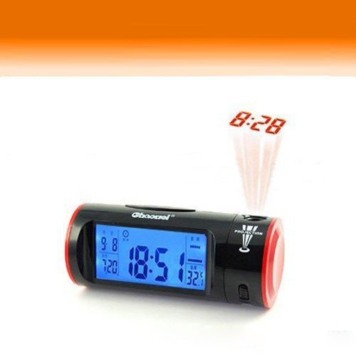 Brand New Sound Voice Control Backlight Projection LED Alarm Clock