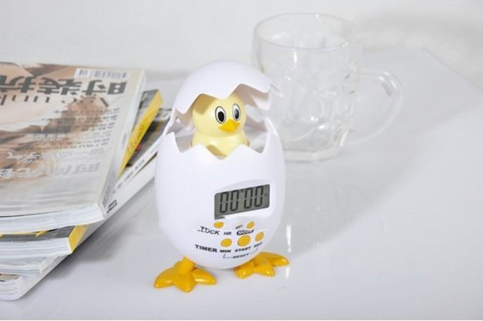 Creative Egg Plastic Digital Table Luminous Alarm Clock