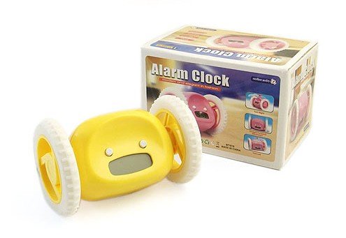 Light and Portable with LCD Display Running Car Style Digital Alarm Clock