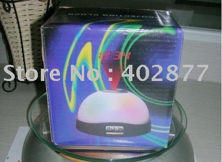 Plastic Digital LED Nightlight Projector Clock with Alarm