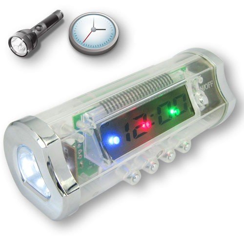 Beautiful and Funny Count-down Function 7-color Calendar Alarm Clock with Flashlight