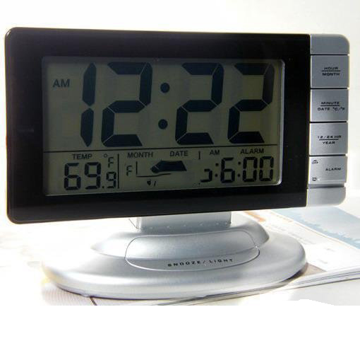 HD Large Screen Display Snooze Alarm Temperature Display Automatic Light-sensitive Digital Clock