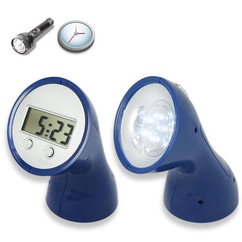 Exquisite Apperance LED Flashlight Clock With 5 LED Bulbs