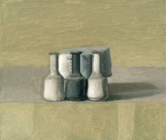 Printed on Canvas by Hands Simple Still Life Dim Colour Oil Painting