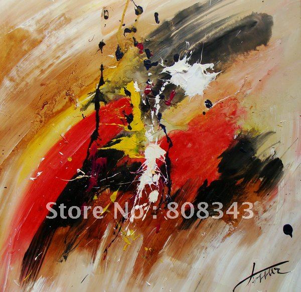 Modern Abstract Landscape Canvas Oil Painting