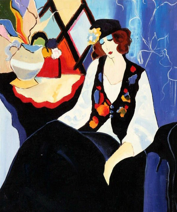 Handmade Modern The Singing Butler Portrait Oil Painting On Canvas