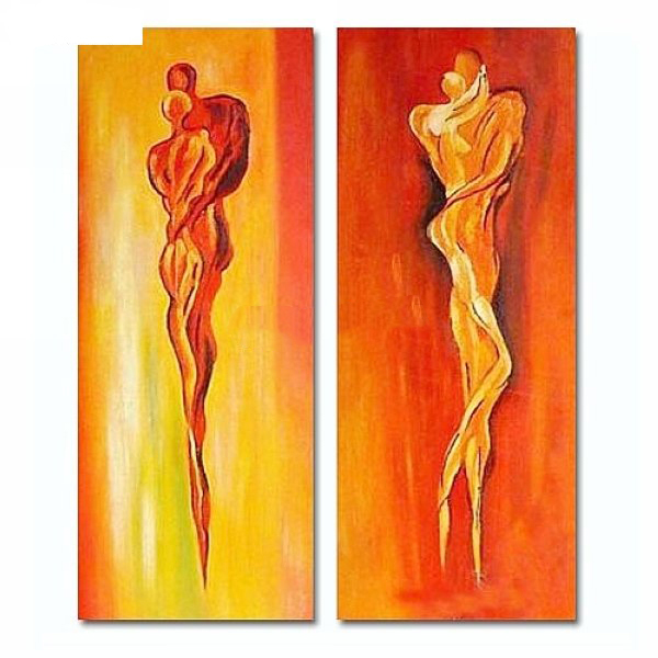 100% Hand Painted Modern Art On Canvas Oil Paintings Figure VBZ1001