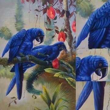 Abstract Lovely Birds Original Hand - Painted Oil Painting On Canvas