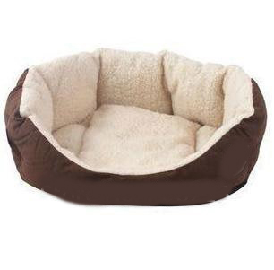 Brown Chic Fleece Water Proof Non-Woven Fabric Pet Sofa
