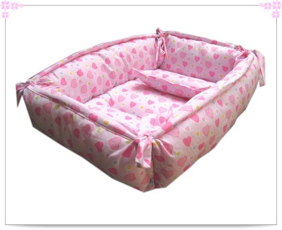 Waterproof Nonwoven Bottom Cotton Fibre Comfortable Pet Bed