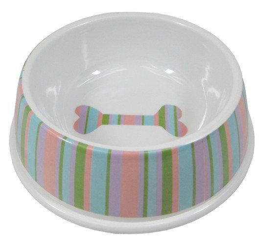 Fashion Design Green PVC Personalized Dog Bowls