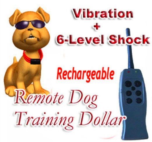 Rechargeable VIBRATION + Static Shock 6 Levels Small / Medium / Big Stubborn Dog Remote Trainning