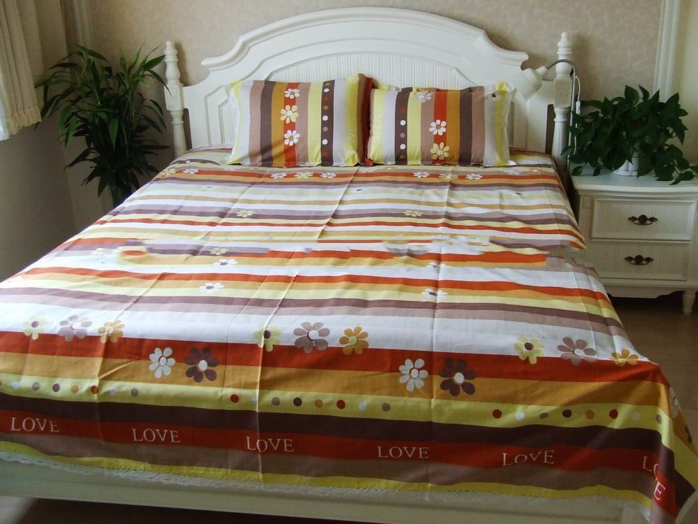 Chinese Traditional Cotton Soft Handmade Print Bedding Set