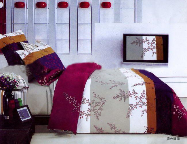 Spring Design Printed Cotton Soft Bedding Set