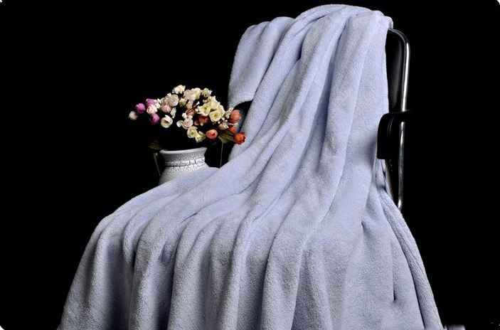 Brand Fashion Rectangel Printed Air Condition Coral Blanket