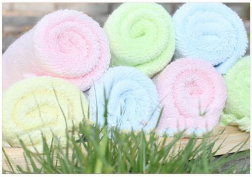 Bamboo Fiber Super Soft Small Square Towel