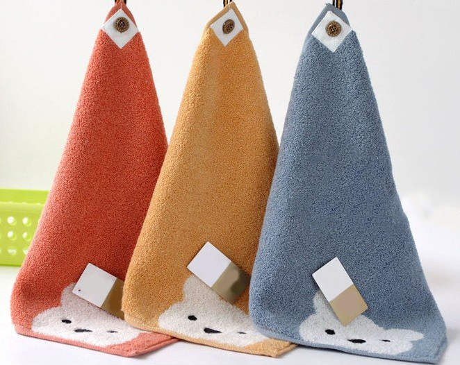 Cartoon Style Bear Soft Baby Cotton Towel
