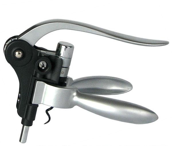High - Class Bottle Opener Kirsite Silvery with Black Bottle Openers