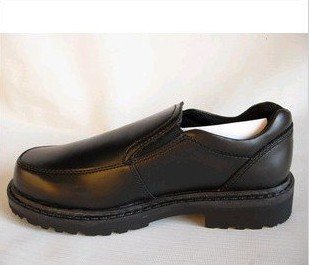 Men's Leather Casual Rubber Insole Black Shoes