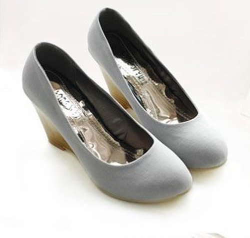 Women's Round Head Comfortable Wedge High-heeled Shoes